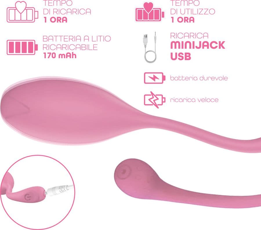 Ovetto Vibrante con App Vibratore Punto G e Clitoride in Silicone 9 Modalità USB - 15