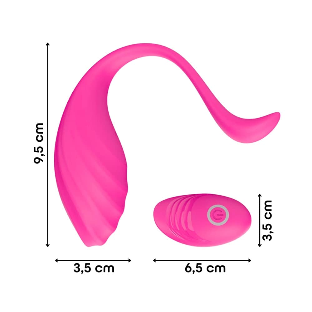 Ovetto Vibrante Vibratore Curvo Telecomandato 10 Modalità di Vibrazione Sex Toy - 2