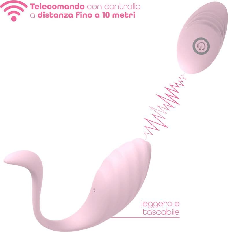 Ovetto Vibrante Vibratore Curvo Telecomandato 10 Modalità di Vibrazione Sex Toy - 13
