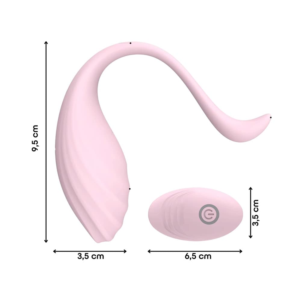 Ovetto Vibrante Vibratore Curvo Telecomandato 10 Modalità di Vibrazione Sex Toy - 15