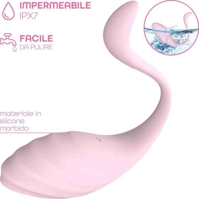 Ovetto Vibrante Vibratore Curvo Telecomandato 10 Modalità di Vibrazione Sex Toy - 16