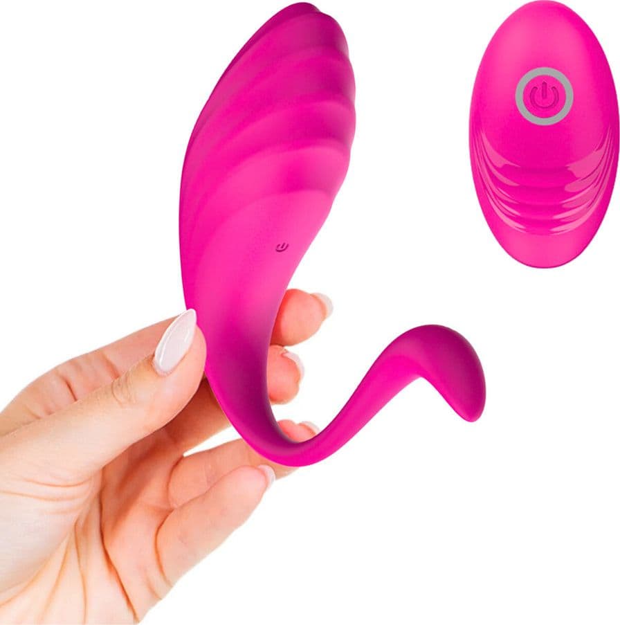 Ovetto Vibrante Vibratore Curvo Telecomandato 10 Modalità di Vibrazione Sex Toy - 6