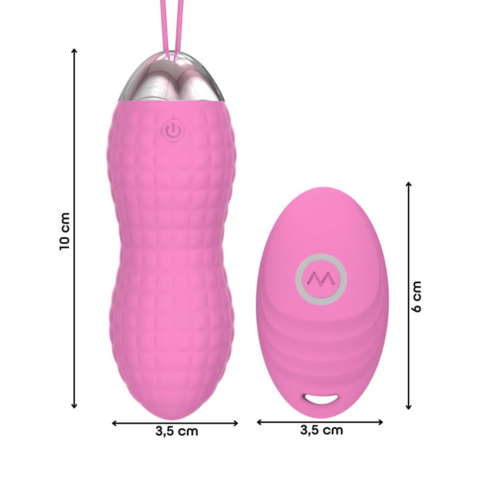 Ovetto Vibrante Telecomandato con 10 Modalità di Vibrazione in Silicone Sex Toy - 20