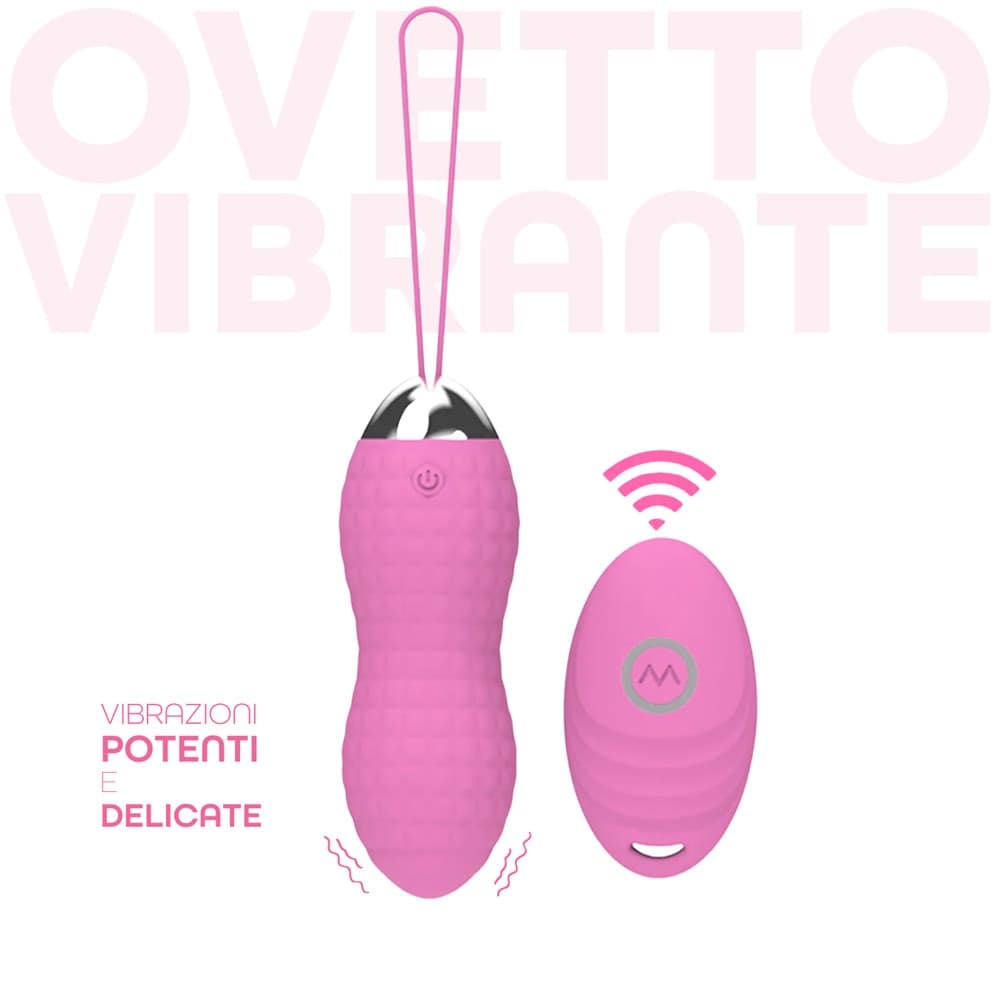 Ovetto Vibrante Telecomandato con 10 Modalità di Vibrazione in Silicone Sex Toy - 15