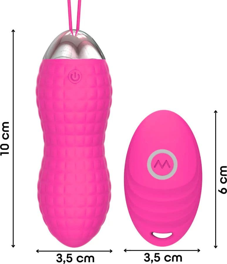 Ovetto Vibrante Telecomandato con 10 Modalità di Vibrazione in Silicone Sex Toy - 9