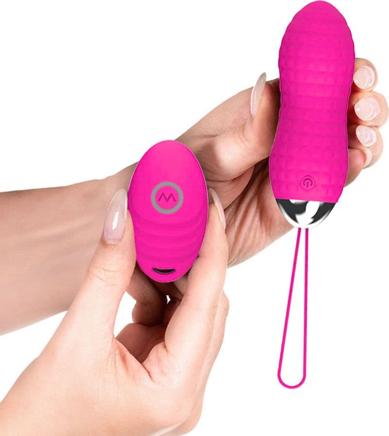 Ovetto Vibrante Telecomandato con 10 Modalità di Vibrazione in Silicone Sex Toy - 10