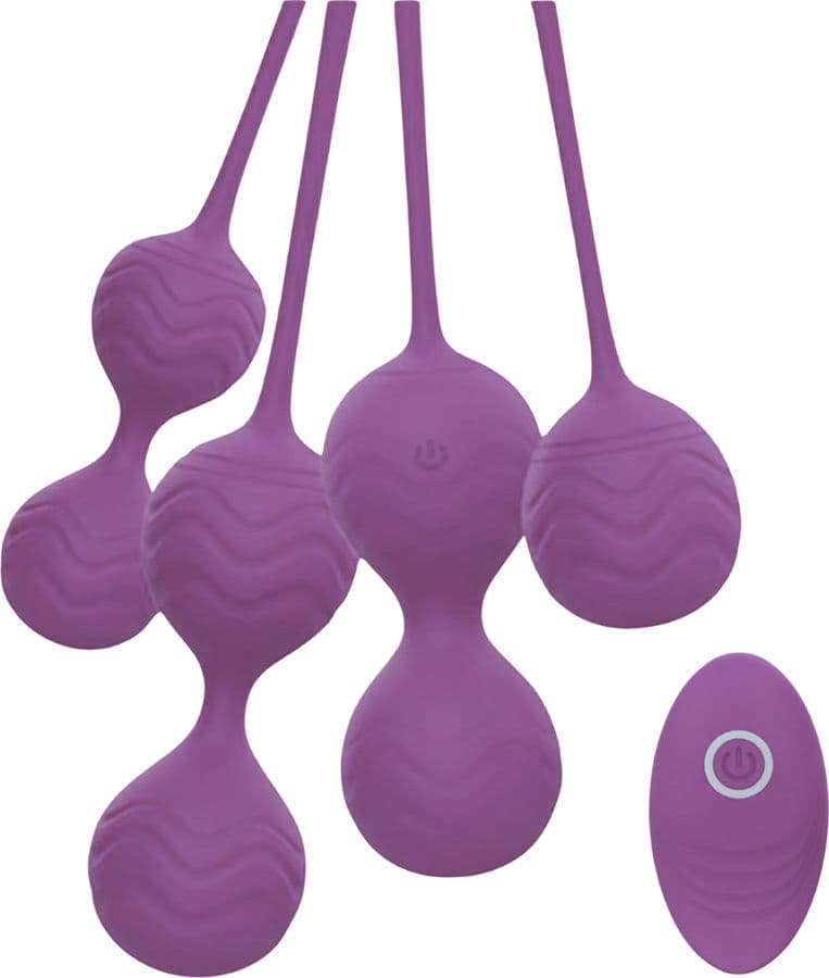 Palline Vaginali Vibranti Set in Silicone Medicale con Telecomando Kegel Pelvico - 11