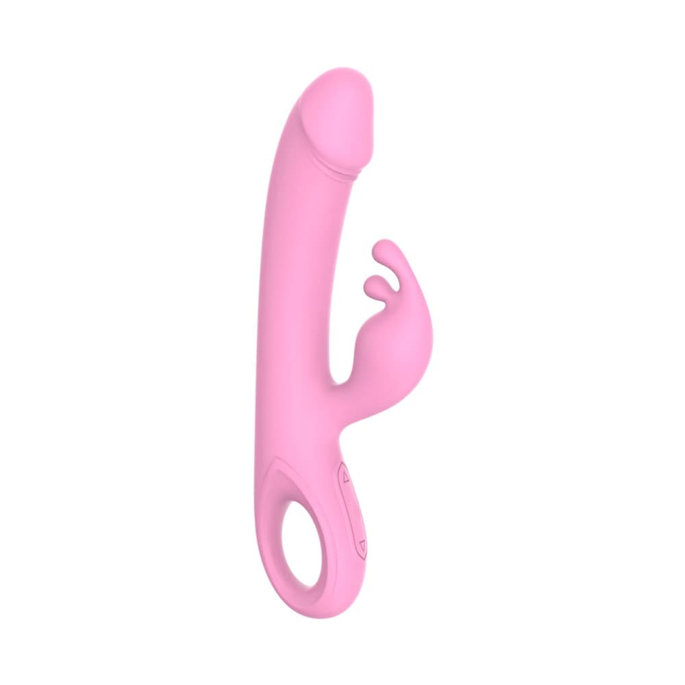 Vibratore Rabbit Doppia Stimolazione Clitoride Punto G Dildo in Silicone Medico - 9