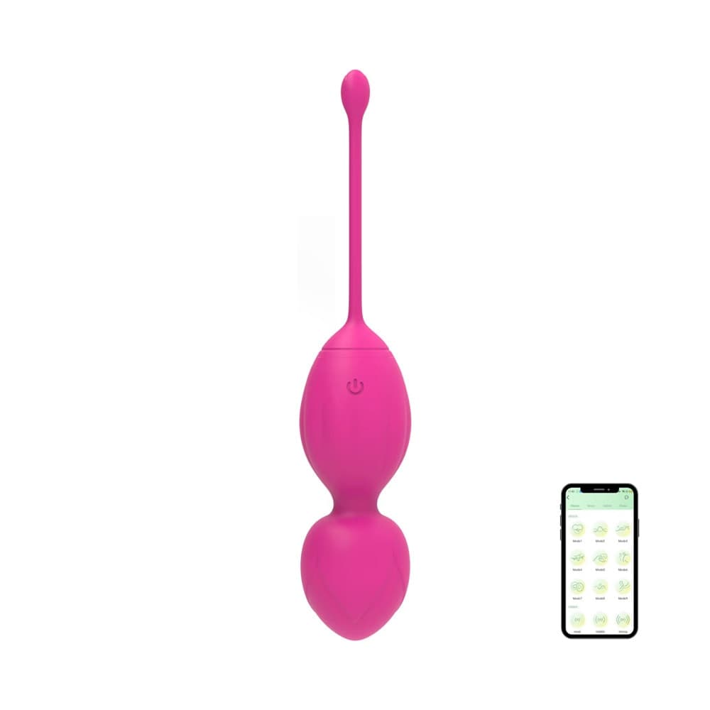 Palline Vaginali Vibranti Kegel Controllo con App Ovetto Vibrante in Silicone USB - 1