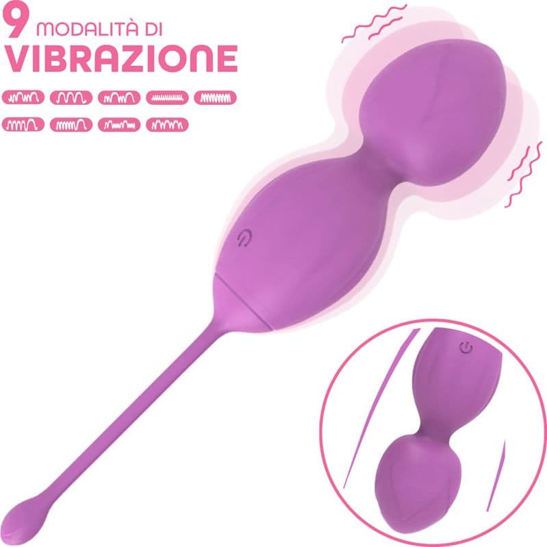 Palline Vaginali Vibranti Kegel Controllo con App Ovetto Vibrante in Silicone USB - 14