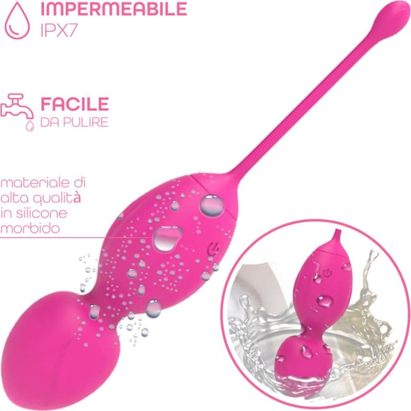 Palline Vaginali Vibranti Kegel Controllo con App Ovetto Vibrante in Silicone USB - 4