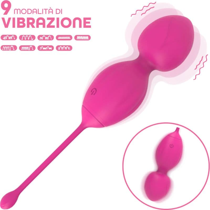 Palline Vaginali Vibranti Kegel Controllo con App Ovetto Vibrante in Silicone USB - 6