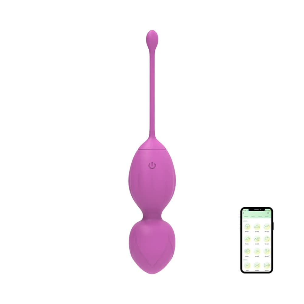 Palline Vaginali Vibranti Kegel Controllo con App Ovetto Vibrante in Silicone USB - 9