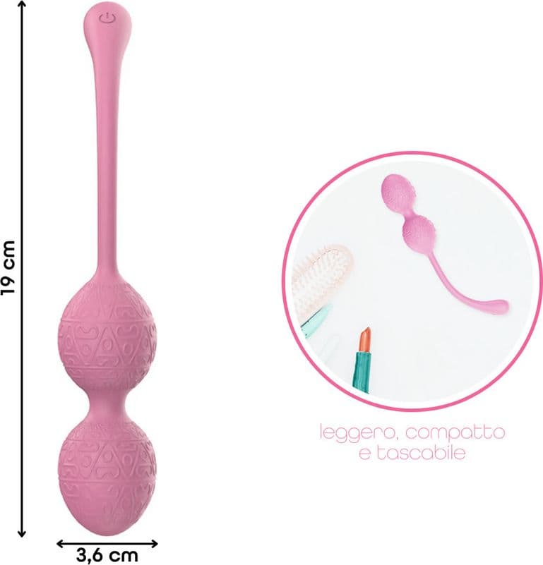 Ovetto Vibrante Stimolatore Palline Vaginali Vibranti Controllo App in Silicone - 16