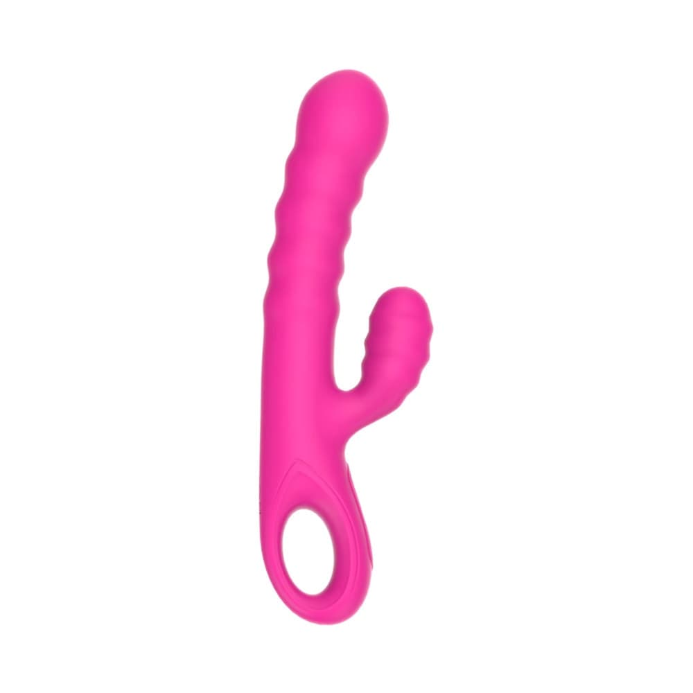 Vibratore Rabbit Doppia Stimolazione Punto G Clitoride in Silicone Ricaricabile - 1