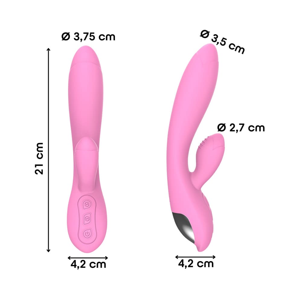 Vibratore Rabbit con Doppia Stimolazione Punto G e Clitoride in Silicone Sex Toy - 19