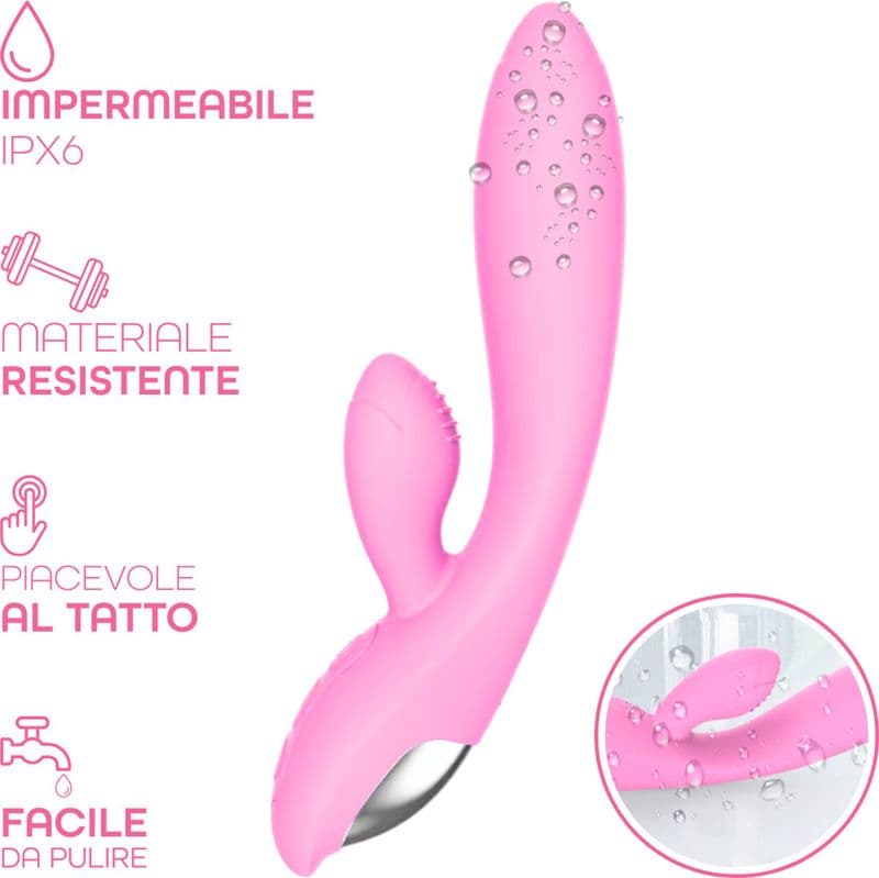 Vibratore Rabbit con Doppia Stimolazione Punto G e Clitoride in Silicone Sex Toy - 13