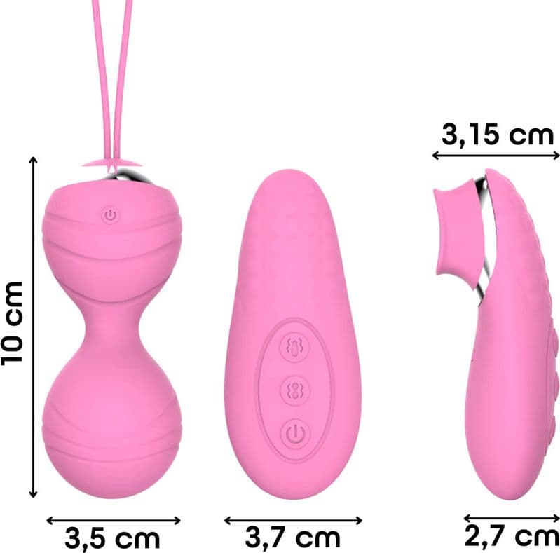 Ovetto Vibrante con Telecomando Palline Vaginali Vibranti Stimolatore Clitorideo - 3