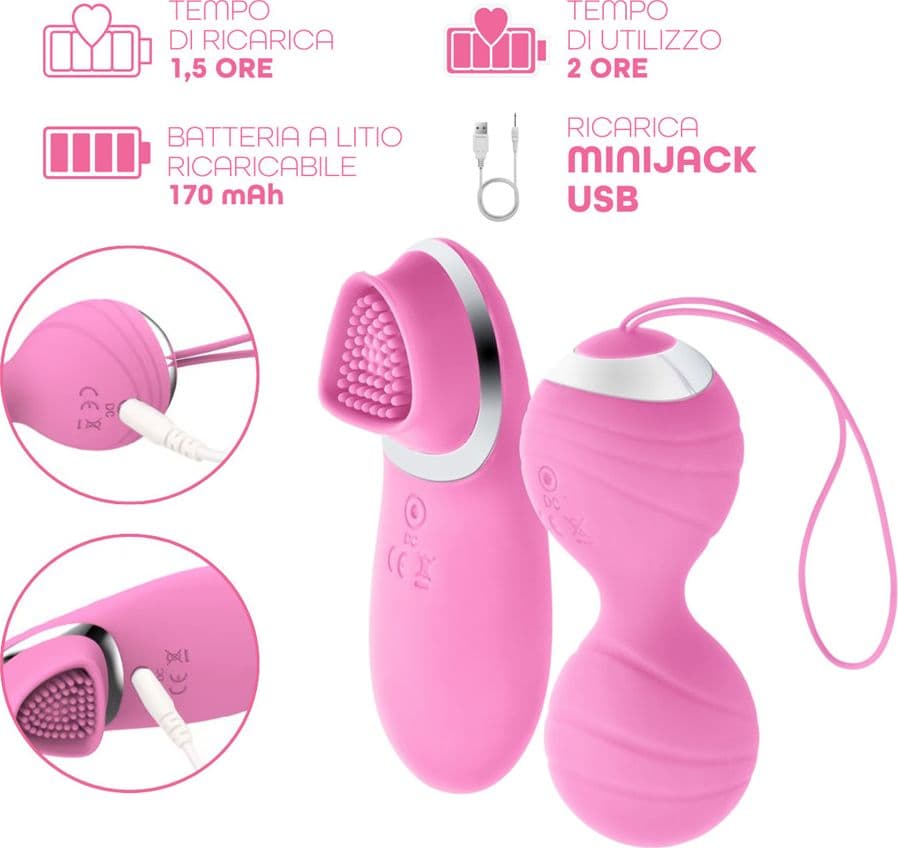 Ovetto Vibrante con Telecomando Palline Vaginali Vibranti Stimolatore Clitorideo - 9