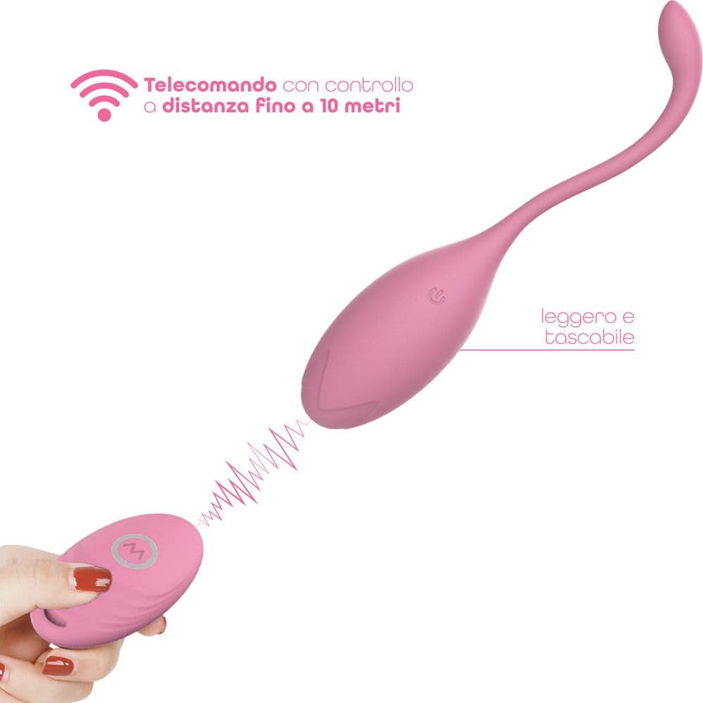 Ovetto Vibrante con Telecomando Vibratore Clitoride a 10 Modalità in Silicone - 13