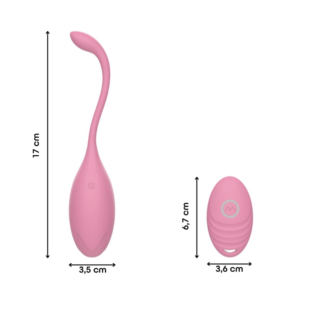 Ovetto Vibrante con Telecomando Vibratore Clitoride a 10 Modalità in Silicone - 15