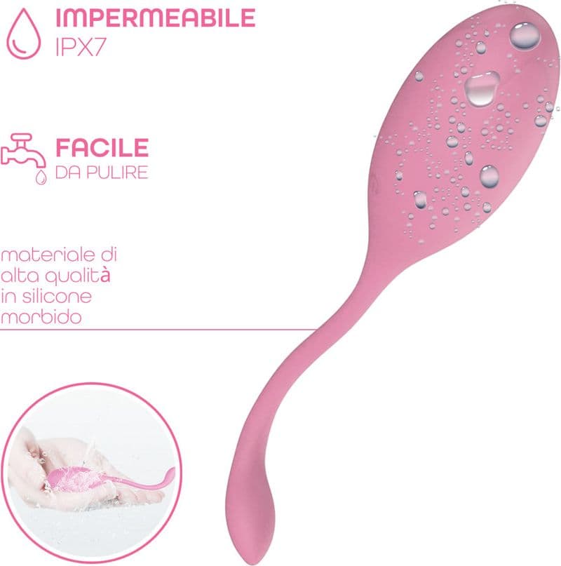 Ovetto Vibrante con Telecomando Vibratore Clitoride a 10 Modalità in Silicone - 16