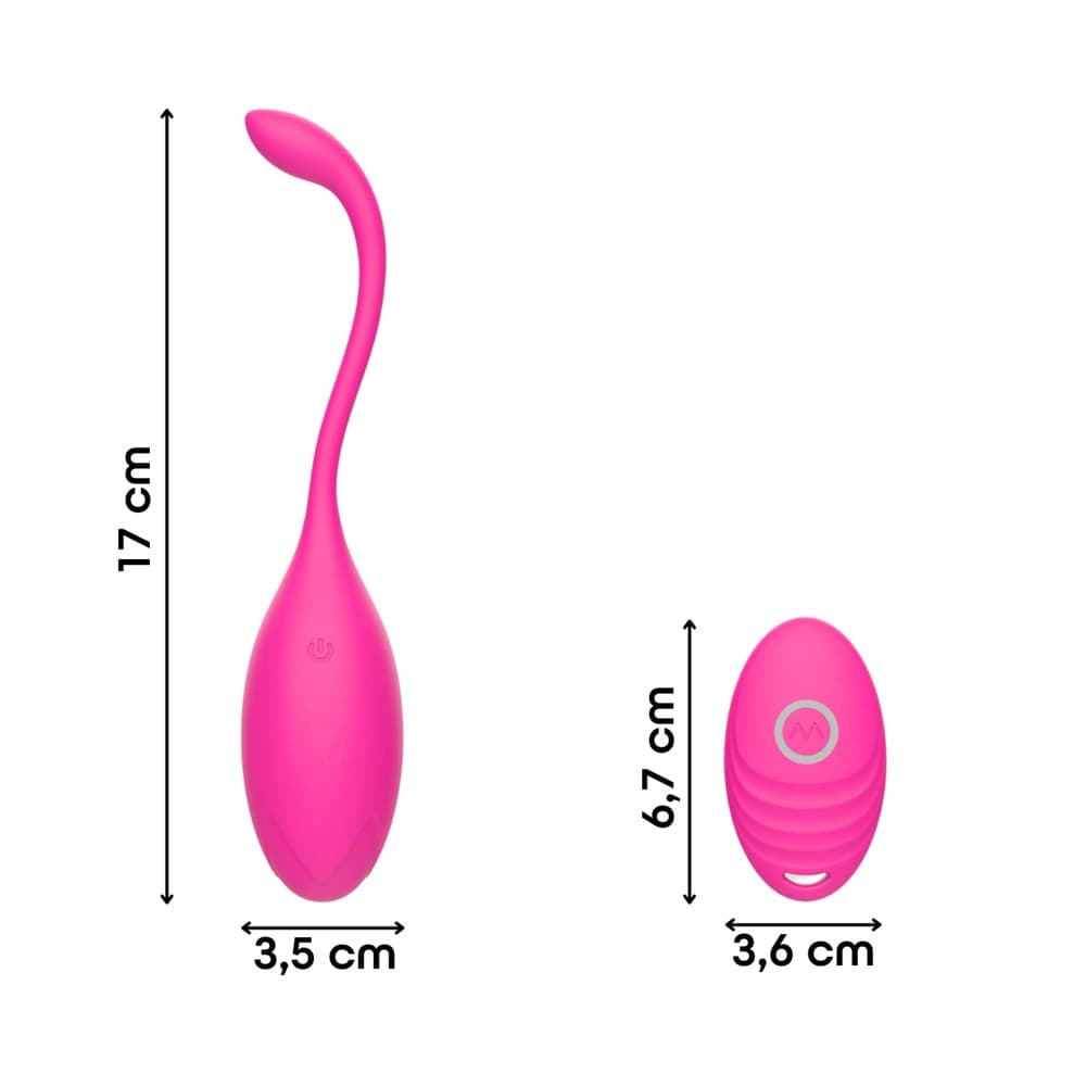 Ovetto Vibrante con Telecomando Vibratore Clitoride a 10 Modalità in Silicone - 3