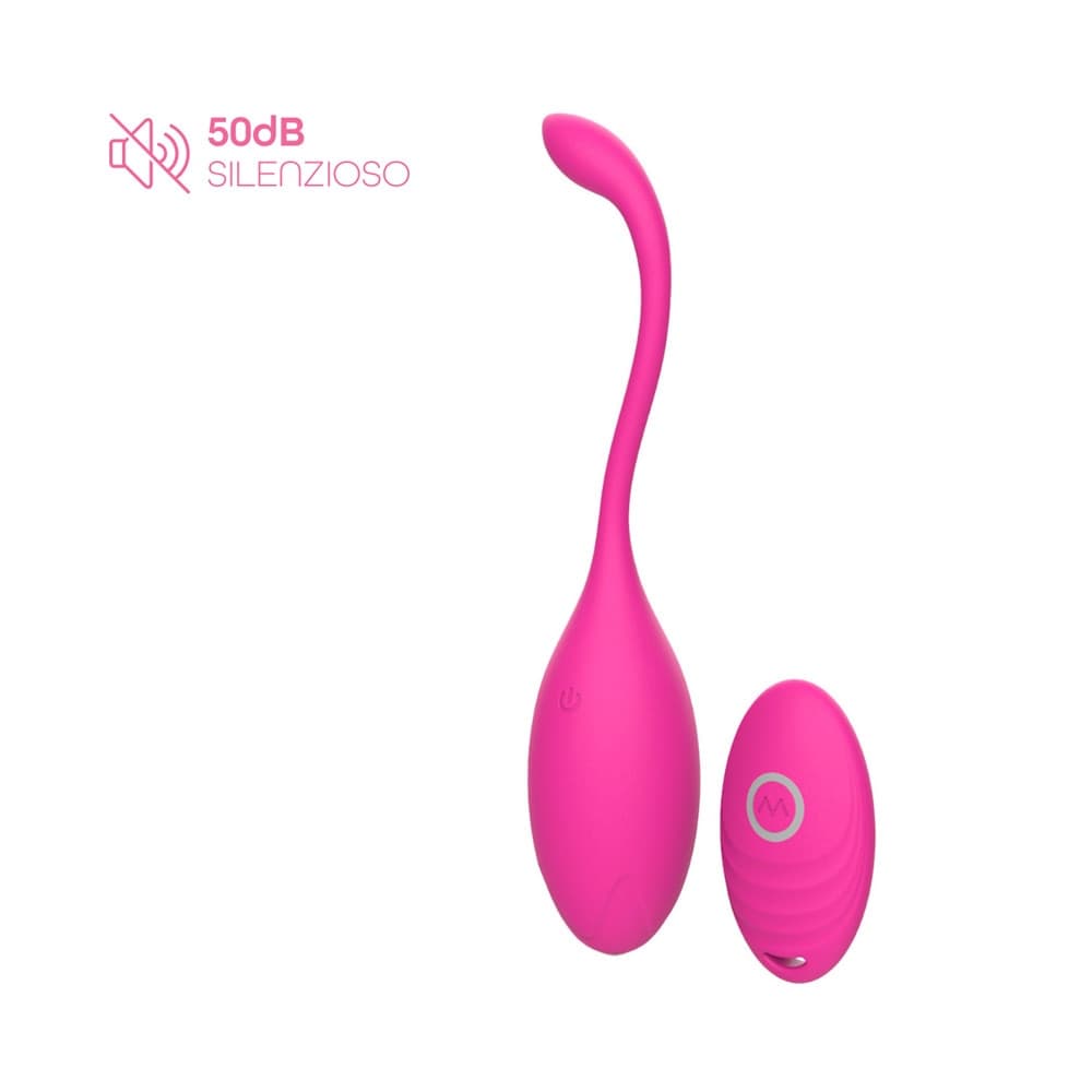 Ovetto Vibrante con Telecomando Vibratore Clitoride a 10 Modalità in Silicone - 10