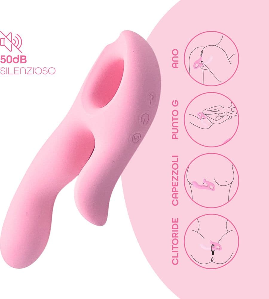 Vibratore Rabbit Riscaldante Doppia Stimolazione Clitoride e Punto G 10 Modalità - 16