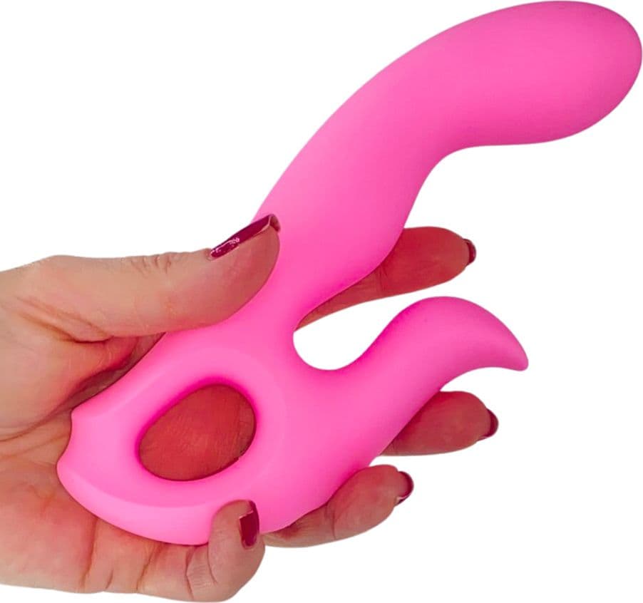 Vibratore Rabbit Riscaldante Doppia Stimolazione Clitoride e Punto G 10 Modalità - 6