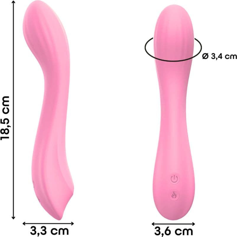 Vibratore Punto G Riscaldante in Silicone con 10 Modalità di Vibrazione Sex Toy - 11