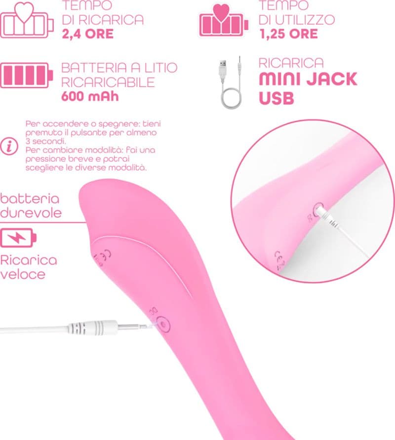 Vibratore Punto G Riscaldante in Silicone con 10 Modalità di Vibrazione Sex Toy - 15