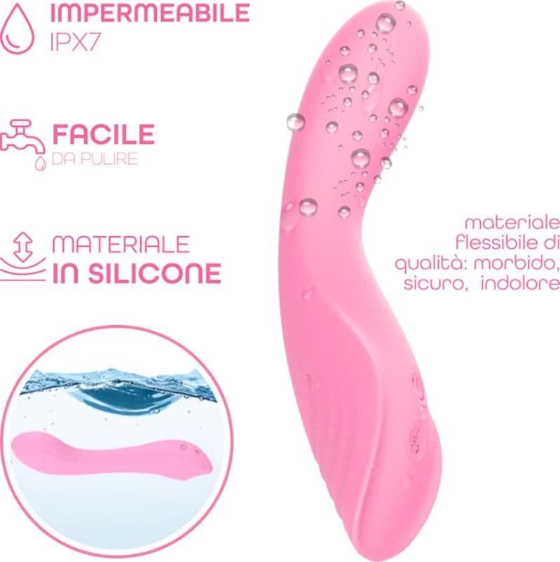 Vibratore Punto G Riscaldante in Silicone con 10 Modalità di Vibrazione Sex Toy - 16
