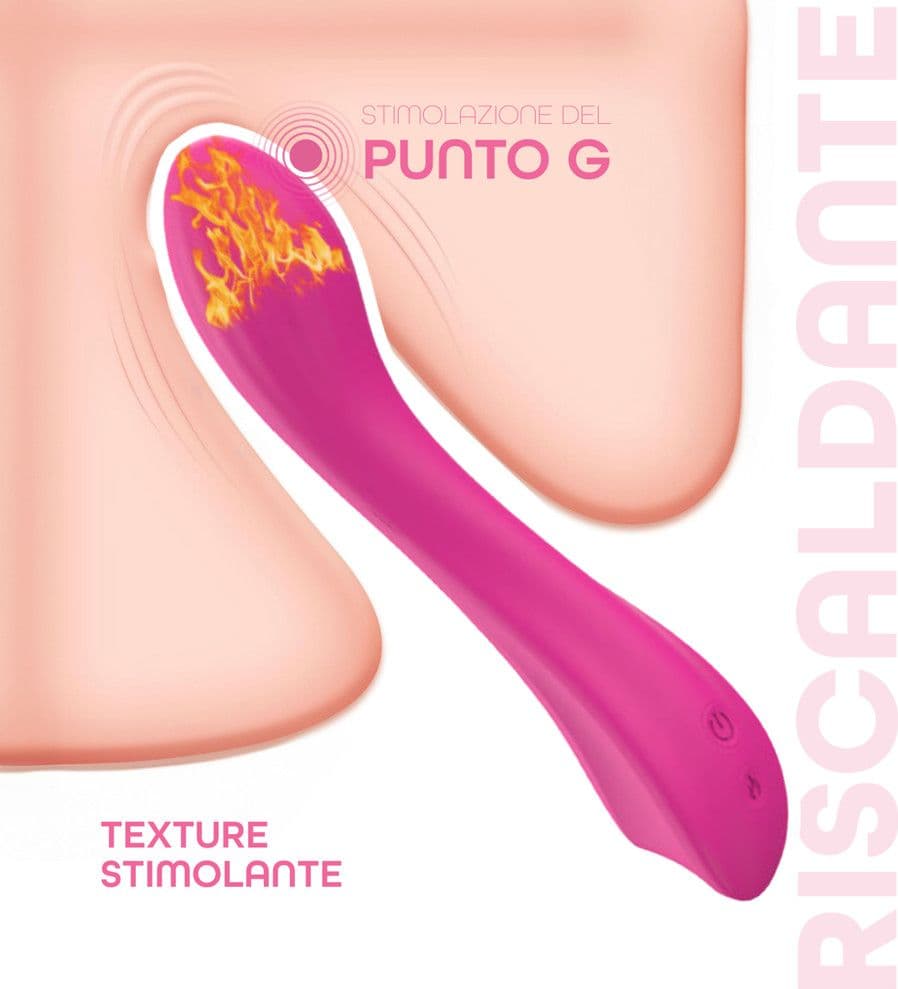 Vibratore Punto G Riscaldante in Silicone con 10 Modalità di Vibrazione Sex Toy - 4