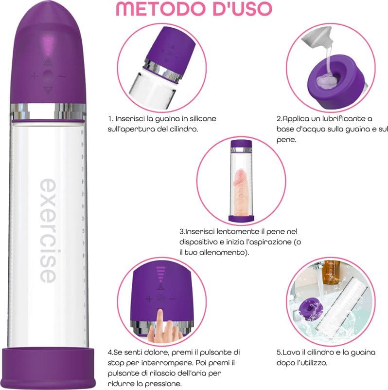 Pompa Pene Automatica Elettrica per Allungamento Ingrandimento Tubo Sottovuoto - 13