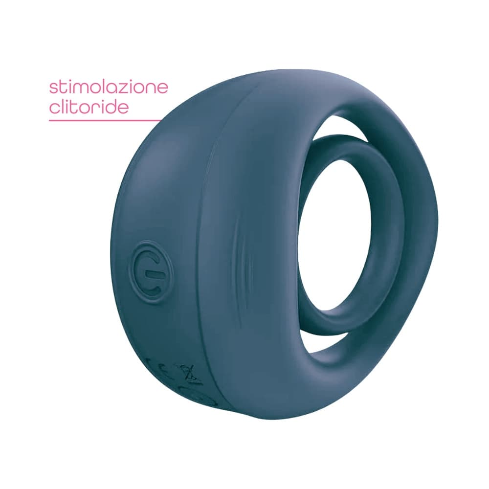 Anello Fallico Vibrante per Pene Stimolatore Clitoride Ritardante in Silicone USB - 17