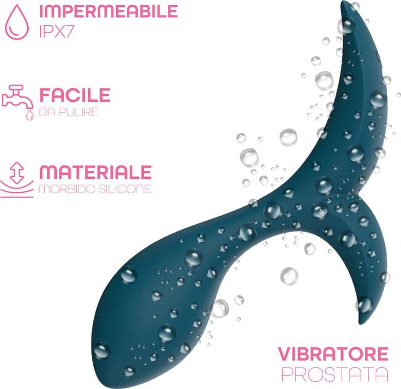 Vibratore Anale Massaggiatore Prostatico Controllo con App in Silicone Morbido - 18
