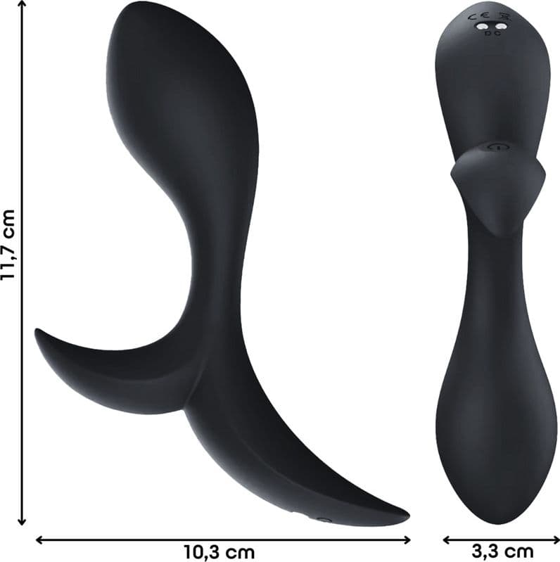 Vibratore Anale Massaggiatore Prostatico Controllo con App in Silicone Morbido - 3