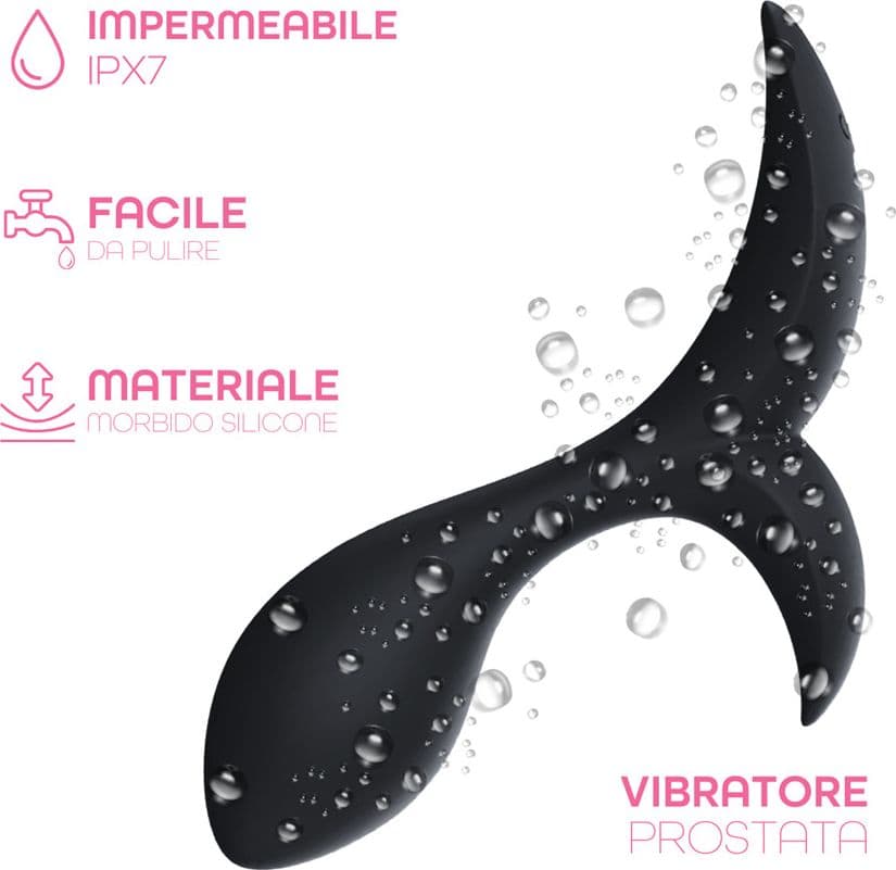 Vibratore Anale Massaggiatore Prostatico Controllo con App in Silicone Morbido - 4