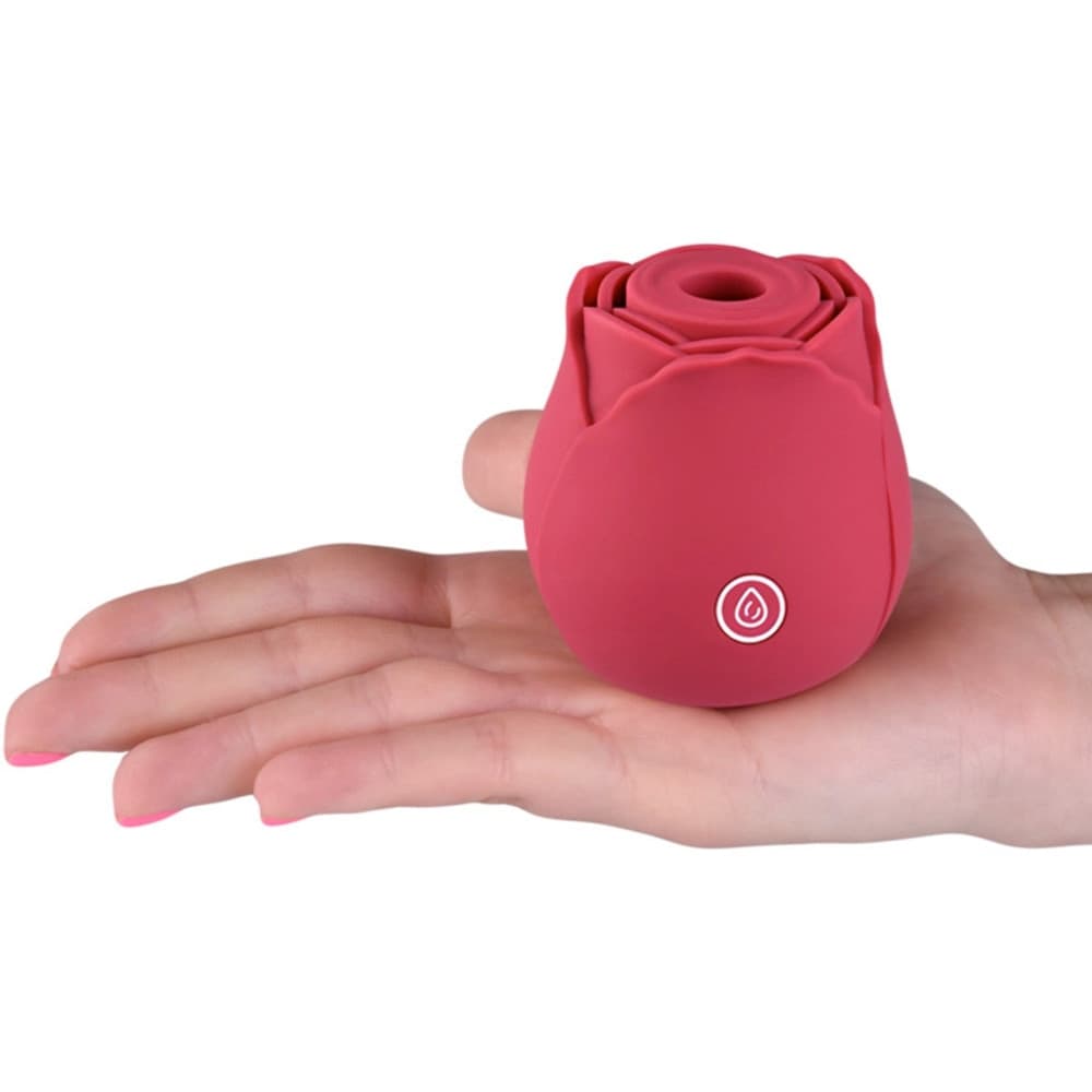 Succhia Clitoride Vibratore a Forma di Rosa Stimolatore con Suzione e Vibrazione - 5