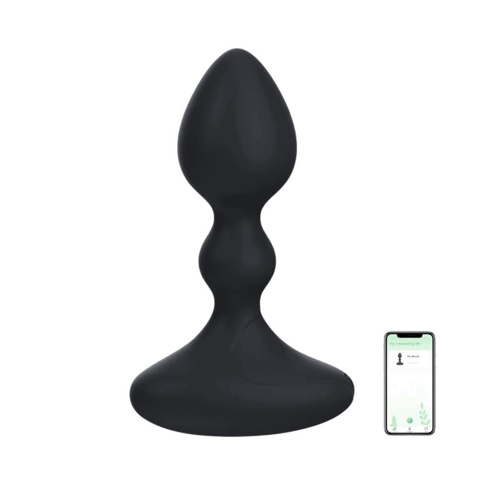 Vibratore Butt Plug Anale Vibrante con App in Silicone Morbido Stimolatore Smart - 1