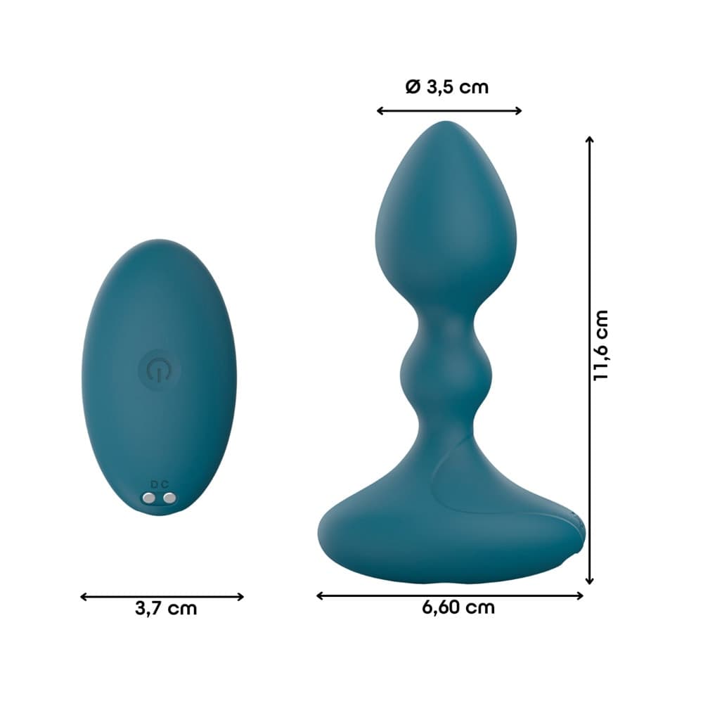 Vibratore Butt Plug Anale Vibrante con App in Silicone Morbido Stimolatore Smart - 15