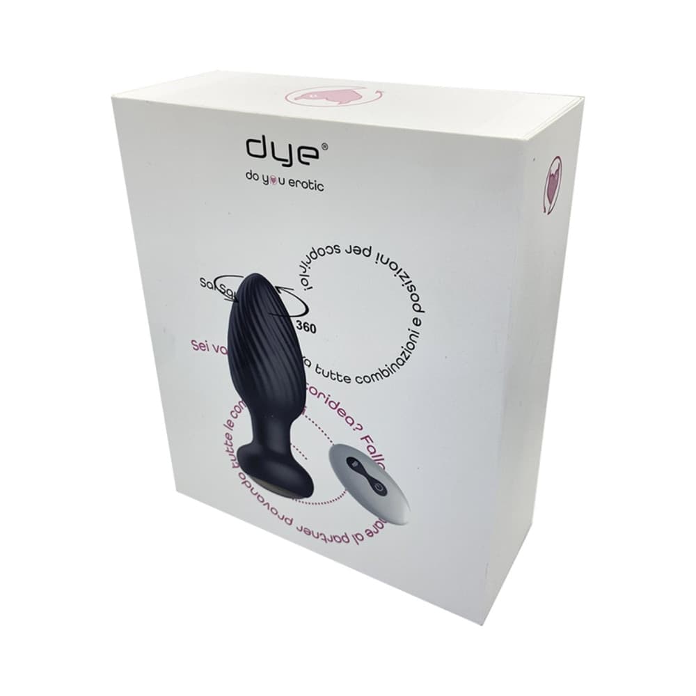 Plug Anale Vibrante e Rotante in Silicone con Telecomando Ricaricabile Sex Toy - 2