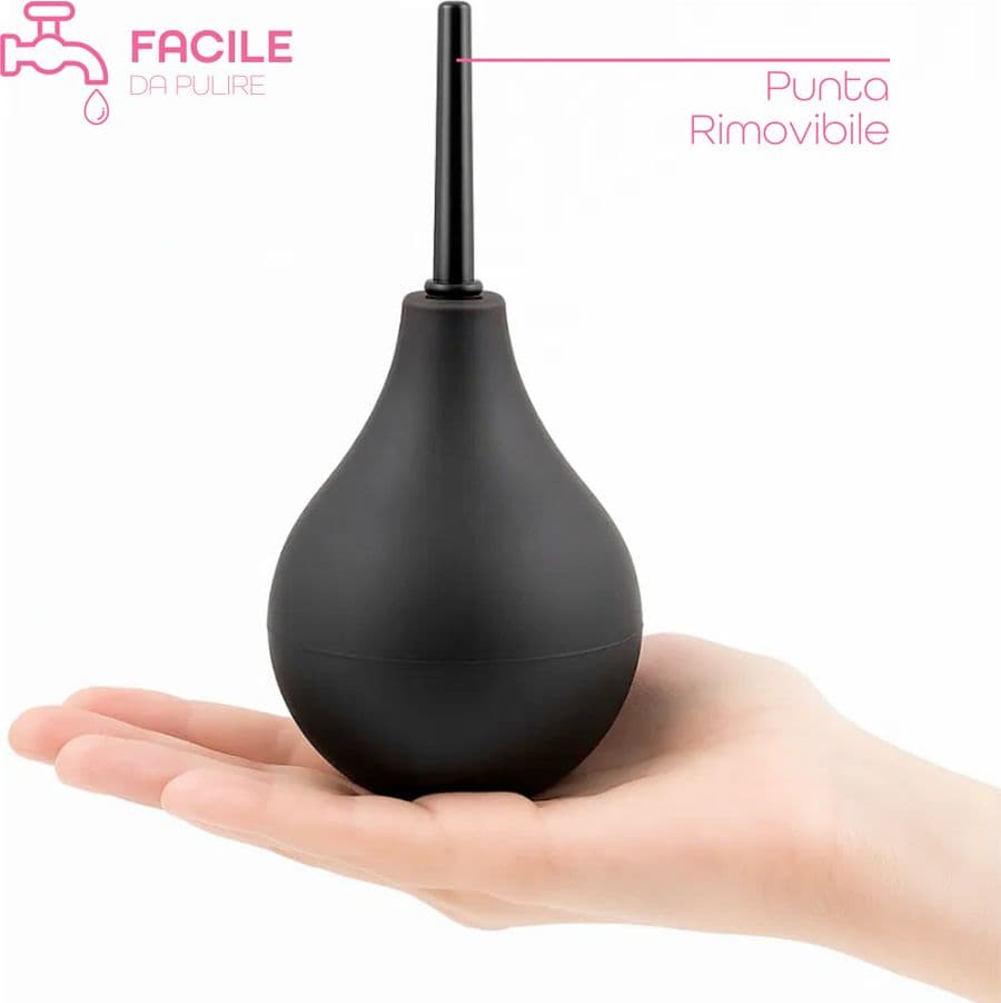 Doccia Anale in Silicone con Punta Rimovibile Clistere Peretta per Pulizia Ano - 7