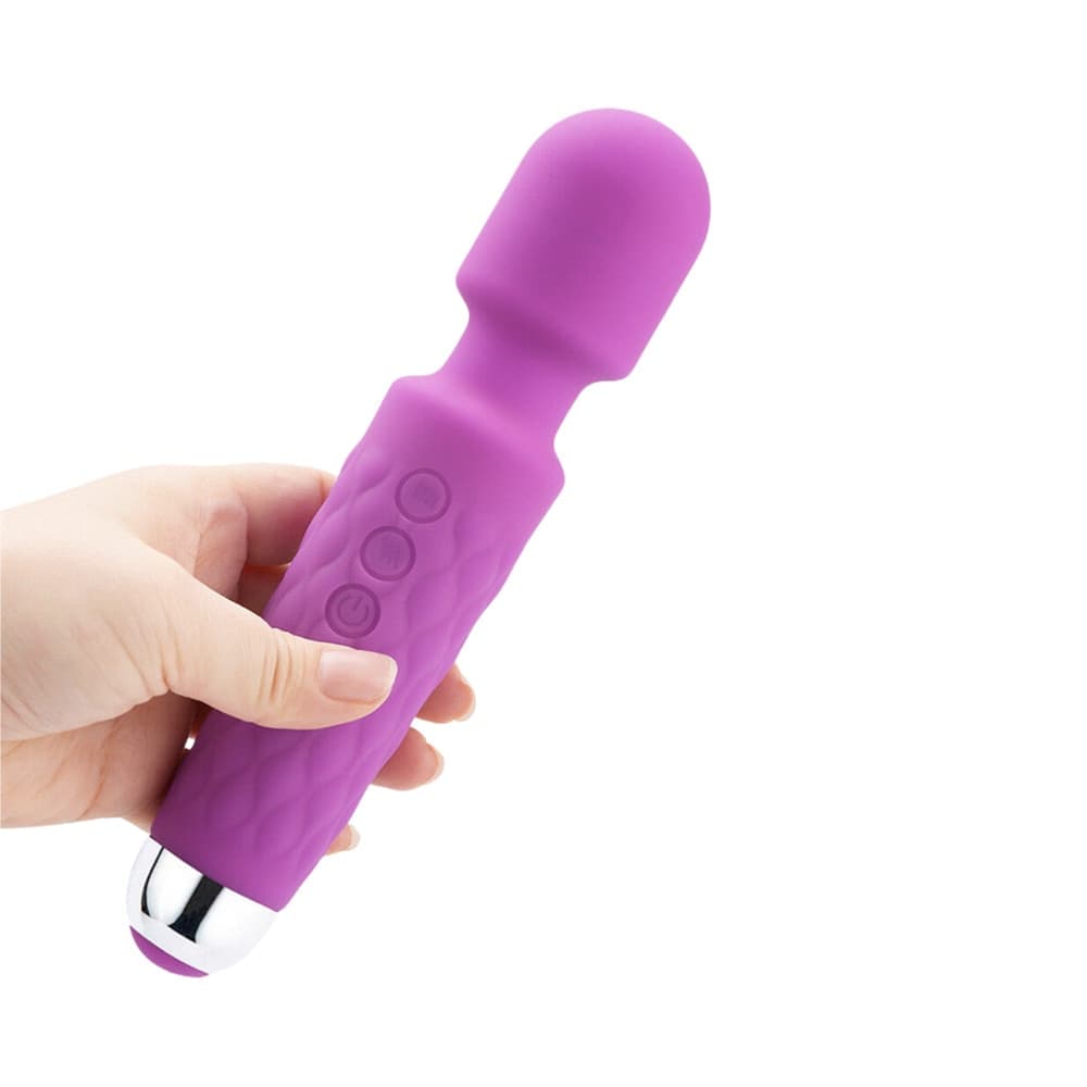 Wand Massager Massaggiatore Vibratore Ricaricabile in Silicone Sex Toy per Donna - 11