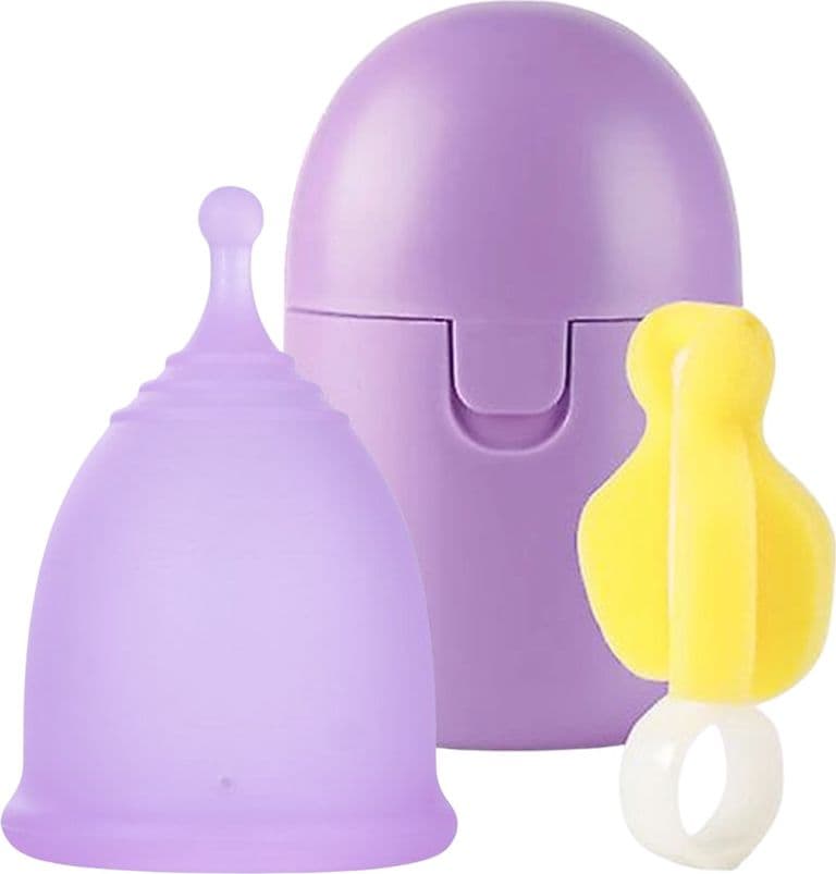 Coppetta Mestruale con Sterilizzatore Portatile in Silicone Medico Riutilizzabile