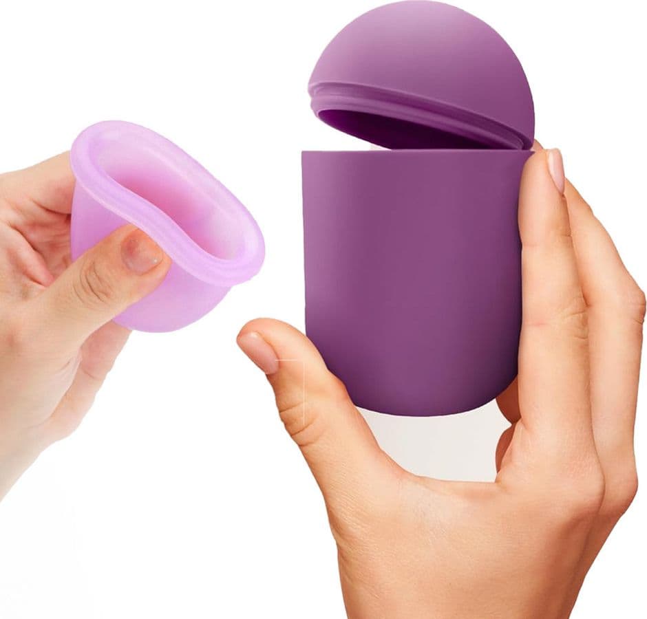 Coppetta Mestruale con Sterilizzatore Portatile in Silicone Medico Riutilizzabile - 5