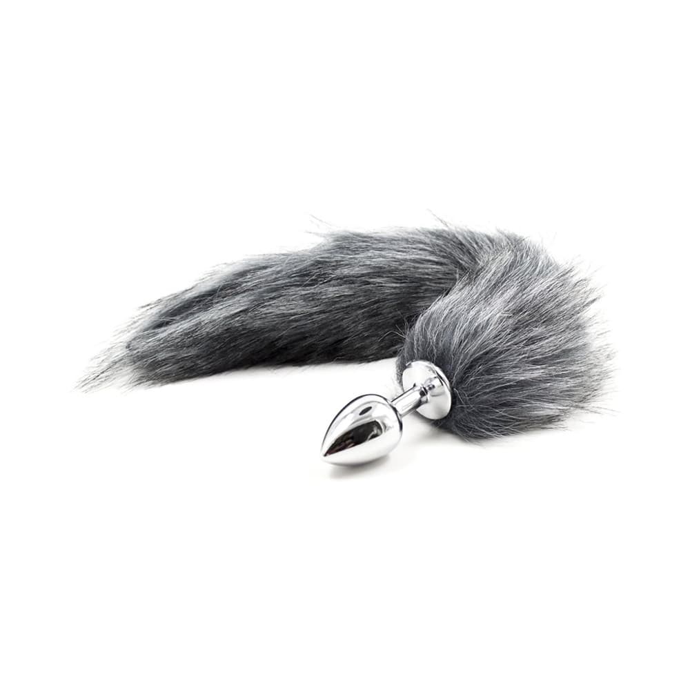 Anal Plug Tail con Coda Peluche in Pelliccia Sintetica Morbida Realistica Sexy - 34