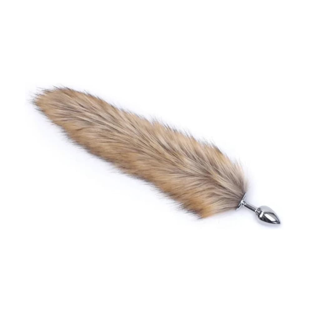 Anal Plug Tail con Coda Peluche in Pelliccia Sintetica Morbida Realistica Sexy - 33