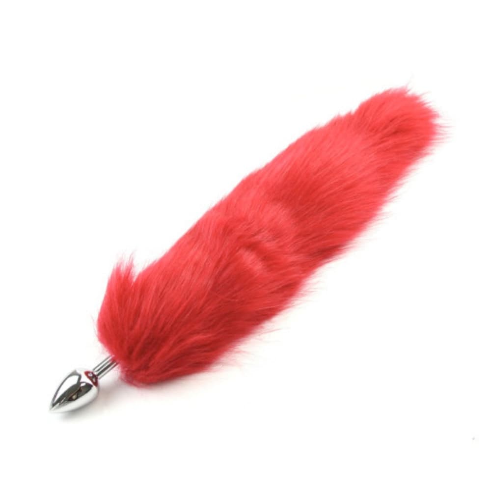 Anal Plug Tail con Coda Peluche in Pelliccia Sintetica Morbida Realistica Sexy - 14